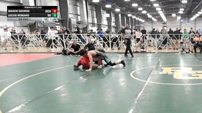 120 lbs Rr Rnd 1 - Mason George, Ground Up USA (RED) - HSB vs Lucas Romano, Immortals Gold - HSB