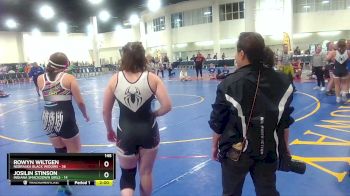 145 lbs Placement (16 Team) - Josilin Stinson, Indiana Smackdown Girls vs Rowyn Wiltgen, Nebraska Black Widows