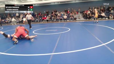 285 lbs Cons. Round 4 - Soren Herzog, Air Force vs De`Leon Freeman, Newman