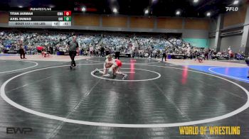 100 lbs Consi Of 8 #1 - Titan Jarman, Iron County Wrestling Academy vs Axel Dumas, Oakdale