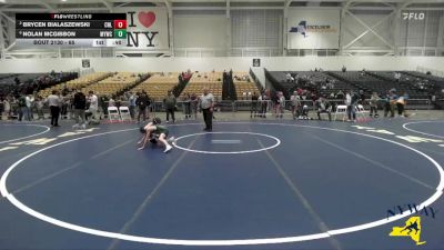 65 lbs 3rd Place Match - Nolan McGibbon, Malone Youth Wrestling Club vs Brycen Bialaszewski, Club Not Listed