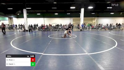 85 lbs Consi Of 16 #1 - Azyah Rice, CA vs Dylan Deck, PA