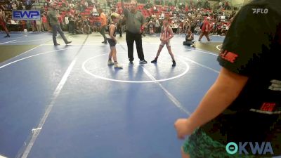 76 lbs Round Of 16 - Quade Charmasson, Bristow Youth Wrestling vs Kasen Peters, Claremore Wrestling Club