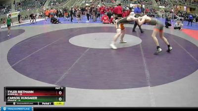 184 lbs Quarterfinals (8 Team) - Carson Hunsaker, Sprague vs Tyler Rietmann, Roseburg