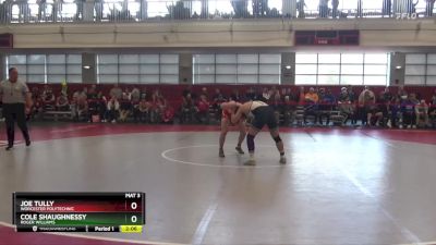 184 lbs 7th Place Match - Cole Shaughnessy, Roger Williams vs Joe Tully, Worcester Polytechnic
