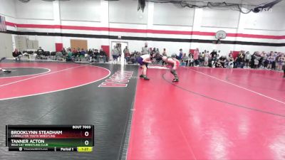 150 lbs Round 1 - Brooklynn Steadham, Carrollton Youth Wrestling vs Tanner Acton, Wild Cat Wrestling Club