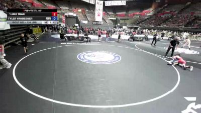 126 lbs Quarters - Luke Tran vs Tyler VanBebber, Poway Wrestling