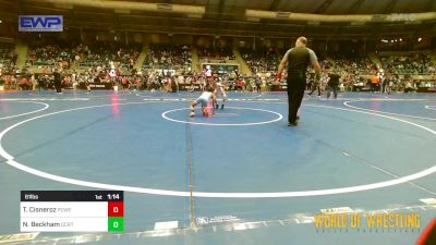 61 lbs Quarterfinal - Thomas Cisneroz, Powerhouse Comanche OK vs Nathan Beckham, OCRTC