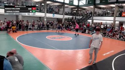 136-143 lbs Champ. Round 1 - Adrian Flores, Naperville North vs Ronald Williams, North County Wrestling Club