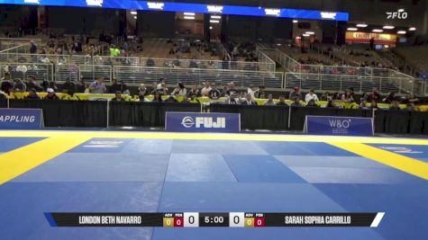 Sarah Sophia Carrillo vs London Beth Navarro 2025 Pan Jiu Jitsu IBJJF Championship