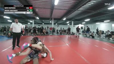 120 lbs Round 2 - Brody Mayfield, Steller Trained Embo vs Seth Hopkins, Terps Xtreme