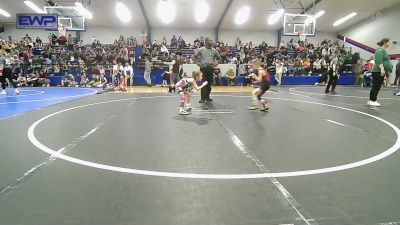 40 lbs Semifinal - Waylon Pearson, Barnsdall Youth Wrestling vs Bradley Francis, Skiatook Youth Wrestling