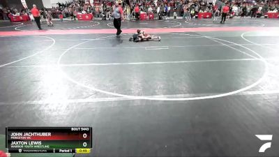 72 lbs Cons. Round 4 - John Jachthuber, Princeton WC vs Jaxton Lewis, Warrior Youth Wrestling