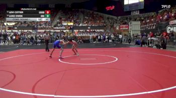 106 lbs Cons. Round 1 - Luke Owen, Circle vs Levi Cotter, Louisburg Hs