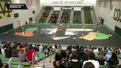 Marina HS "Huntington Beach CA" at 2026 WGI Guard Manhattan Beach Regional+