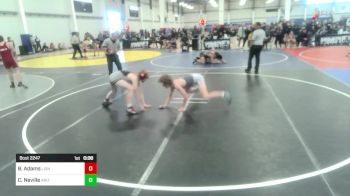 116 lbs Consi Of 8 #2 - Brady Adams, Lions WC vs Carter Neville, Arizona Cross Training WC