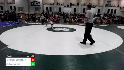 120 lbs Final - Josiah Martins Semedo, New Bedford vs Marcos Ramirez, Tollgate