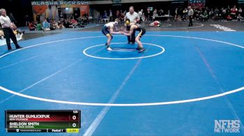 125 lbs Semifinal - Hunter Gumlickpuk, New Stuyahok vs Sheldon Smith, Bethel High School