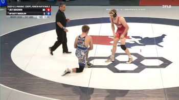 157 lbs Cons. Semis - Jet Brown, Missouri vs Wyatt Medlin, Illinois