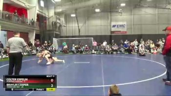 115 lbs Finals (8 Team) - Braylin Cosper, Tennessee Red vs Colter Espelin, Montana Maroon