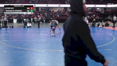 120 lbs Champ. Round 2 - Laynee Ray, Meridian vs Brooklyn Johnson, Eagle