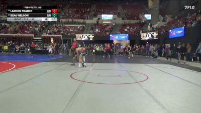 122 lbs Cons. Semi - Beau Nelson, Malta Mustang Wrestling Club vs Landon Franck, Sidney Wrestling Club