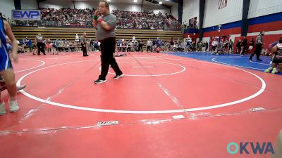 64 lbs Rr Rnd 2 - Aiden Lariscy, Glenpool Warriors vs Karson Hogan, Bristow Youth Wrestling