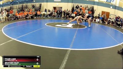 175 lbs Placement (16 Team) - Brayden Isley, Franklin Community vs Tyler Lake, Columbus East