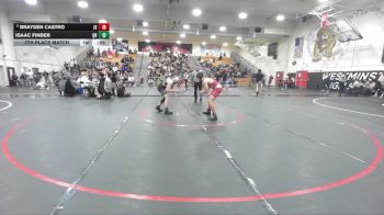 150 lbs 7th Place Match - Brayden Castro, JSerra vs Isaac Finder, Quartz Hill