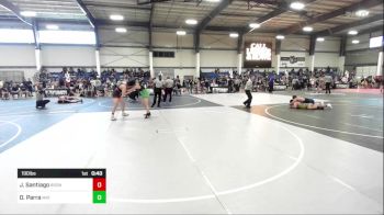 190 lbs Consi Of 4 - Jason Santiago, Bronco WC vs Dante Parra, Mat Monsters