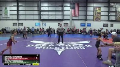 45 lbs Round 2 (4 Team) - Samuel Chalmers, NORTH CAROLINA WRESTLING FACTORY - RED vs Whitley Morrison, BELIEVE TO ACHIEVE WRESTLING CLUB