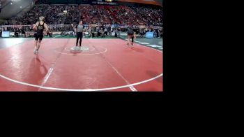 3A 132 lbs Champ. Round 1 - Bill Rapier, Priest River vs Kelby Harvey, St. Maries