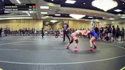 101 lbs Quarterfinal - Alyaah Bravo, Titan Mercury WC vs Scarlet Hillis, Cardinal WC