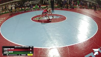 100 lbs Round 2 - Luke Hesse, Montana vs Canyon May, Alaska