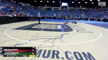 115 lbs Semifinal - Lainie Burkhart, Goddard-Eisenhower vs Bre Villanueva, Junction City