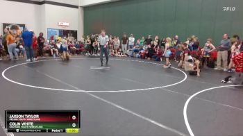 107 lbs Quarterfinal - Colin White, Eastside Youth Wrestling vs Jaxson Taylor, Pelion Youth Wrestling