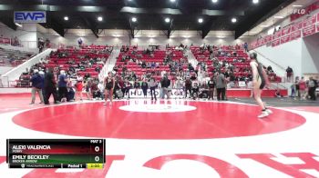 135 lbs Semifinal - Emily Beckley, BROKEN ARROW vs Alexi Valencia, PERRY