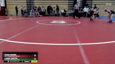 82 lbs Cons. Round 2 - Casen Martin, Western Wrestling Club vs Titan Fennig, Delta Wrestling Club Inc