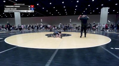 108 lbs Champ. Round 2 - Benjamin Fisher, OK vs Hagen Roller, TX