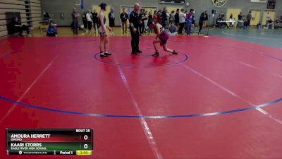 152G Semifinal - Amoura Herrett, Dimond vs Kaari Storrs, Eagle River High School