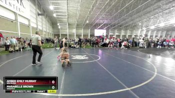 120 lbs Champ. Round 3 - Amber Emily Murray, Box Elder vs Marabelle Brown, Wasatch