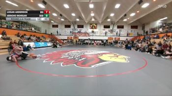 150 lbs Round 4 (6 Team) - Jericho Morgan, DouglasSD vs Logan Anderson, Worland High School
