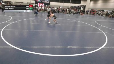 106 lbs Cons. Sub-rd Of 16 - Jaxson Avery, Black Hills Wrestling Academy vs Josh Perez, MarcAurele Wrestling Club