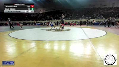 84 lbs Consi Of 16 #1 - Cade Kreamer, Sulphur vs Calin Kinder, Piedmont