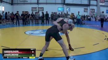 106 lbs Round 2 (3 Team) - Garrison Raper, DARKHORSE WRESTLING CLUB vs ZANDER BREWER, MAT RATS WRESTLING CLUB