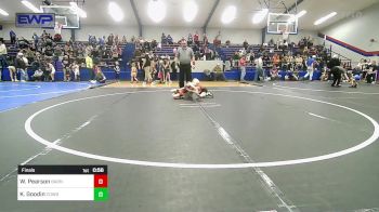 40 lbs Final - Waylon Pearson, Barnsdall Youth Wrestling vs Koen Goodin, Cowboy Wrestling Club