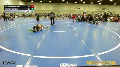 55 lbs 3rd Place - Socorro Hinojos, Texas Top Team 9u vs Weston Olvera, Shootbox 9U