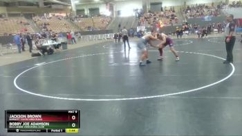 220 lbs Quarterfinal - Bobby Joe Adamson, Buccaneer Wrestling Club vs Jackson Brown, Barlett Youth Wrestling