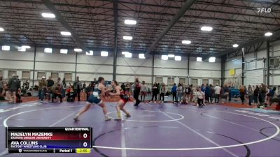 143 lbs Quarterfinal - Madelyn Mazemke, Eastern Oregon University vs Ava Collins, Factory Wrestling Club