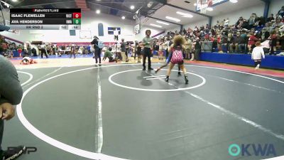 83 lbs Rr Rnd 3 - Isaac Flewellen, Victory Youth Wrestling vs Ava Henderson, HURRICANE WRESTLING ACADEMY